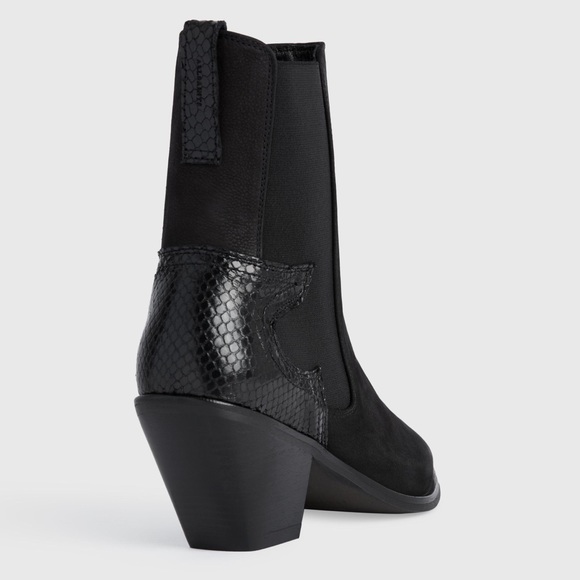 BNIB All Saints Sara western ankle boots - Picture 2 of 7